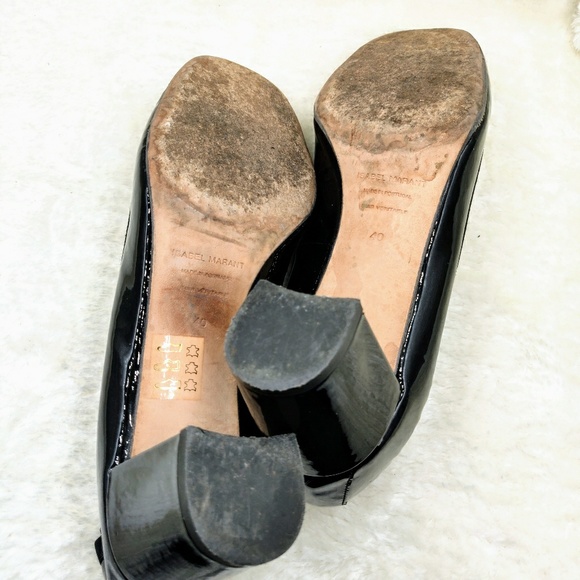 ISABEL MARANT Patent Leather Round Toe Pumps 40 - Picture 7 of 8